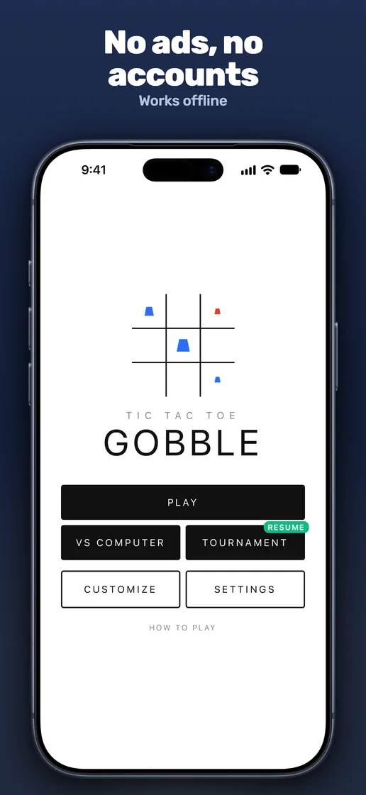 Tic Tac Toe: Gobble screenshot 2